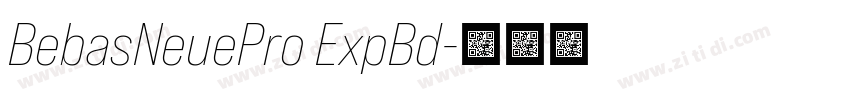 BebasNeuePro ExpBd字体转换